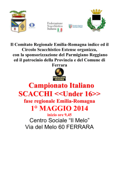Bando - Comitato Regionale Emilia Romagna