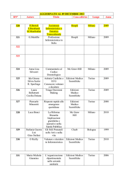 Indicizzazione biblioteca aggiornato 04-07-2014
