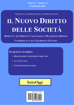 A Copertina - ordine dei dottori commercialisti e degli esperti