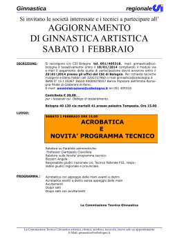 INSERIRE TITOLO - csi emilia romagna