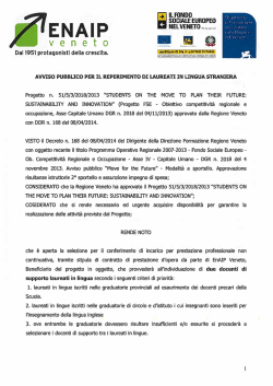 docenti supporto lingua inglese - Centro servizi amministrativi di