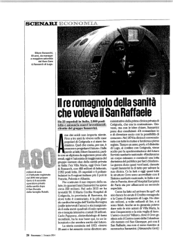 Articolo Panorama 05.03.2014 - Gruppo GVM/Sansavini