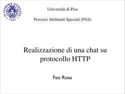Realizzazione di una chat su protocollo HTTP