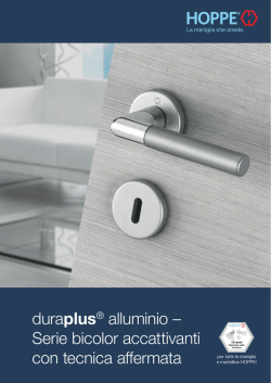 duraplus&reg; alluminio &ndash; Serie bicolor accattivanti con