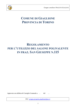 Regolamento polivalente 10.09.14