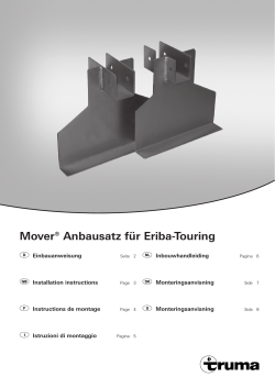 Mover® Anbausatz für Eriba-Touring