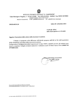 Sicurezza in cantiere - istituto tecnico g.g. marinoni