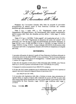 DSG 9009 - Avvocatura dello Stato