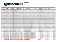 Continental listino moto gennaio 2014