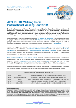 International Welding Tour 2014 Brescia