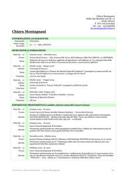 Dr.ssa Chiara Montagnani