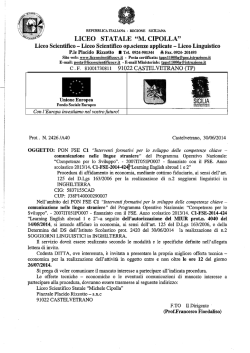 Pubblicato Bando soggiorni linguistici C1-FSE-2014-424