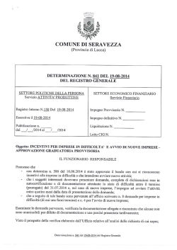 graduatoria imprese in difficolt&agrave;