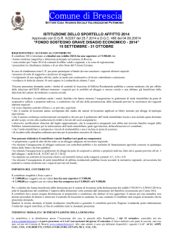 Manifesto FSA 2014 - Comune di Brescia
