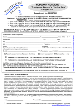 modulo allegato - TrentaPassi SkyRace