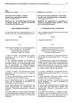Autonome Provinz Bozen - Südtirol Provincia Autonoma di Bolzano