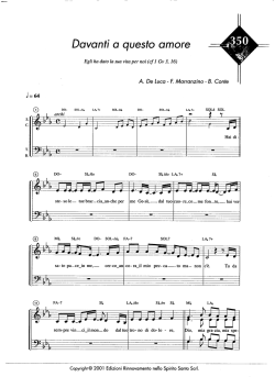 partitura - Movimento Giovanile