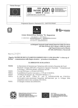 Reclutamento esperto Stage Inglese