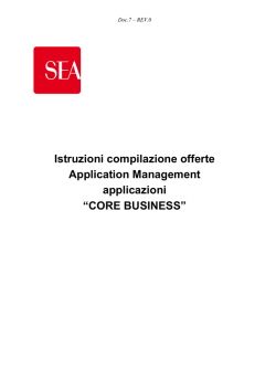 Istruzioni compilazione offerte Application Management applicazioni