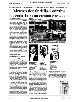 Mercato rionale della domenica