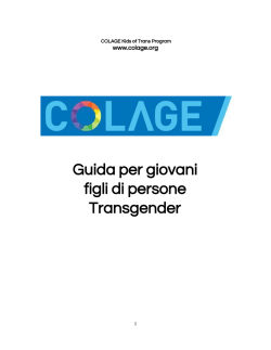 Guida per giovani figli di persone Transgender