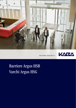 Barriere Argus HSB Varchi Argus HSG