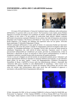 INFERMIERI e ARMA DEI CARABINIERI insieme - Dinamica