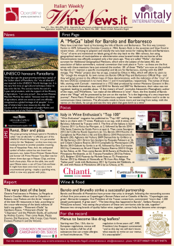 WineNews - ItalianWeekly - Issue 171 - Nov. 24th