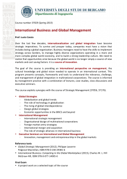 International Business and Global Management