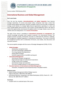 International Business and Global Management