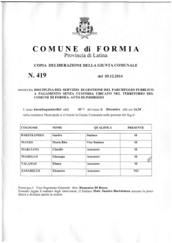 COMUNE di FORMIA