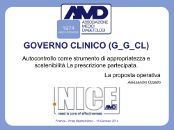 Gruppo Governance - Associazione Medici Diabetologi