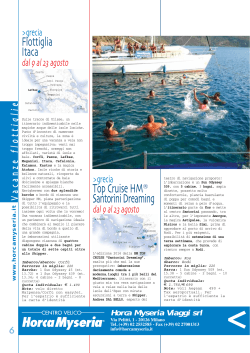Top Cruise HM® Santorini Dreaming Flottiglia Itaca