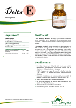 Ingredienti - Integratori Vitamine Vita Complex