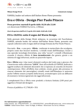 Eva e Olivia -‐ Design Pier Paolo Pitacco