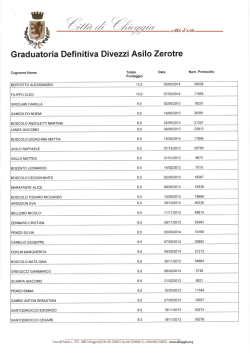 Graduatoria Definitiva Divezzi Asilo Zerotre