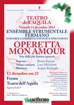 OPERETTA MON AMOUR Arie dalle più famose