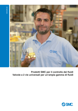 Prodotti SMC per il controllo dei fluidi Valvole a 2 vie