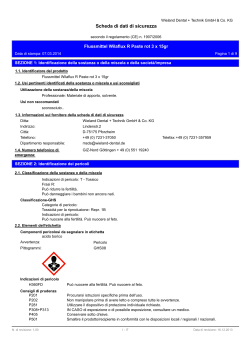 Scheda di dati di sicurezza