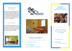 Domus Concordiae - carta dei servizi attuali e fot