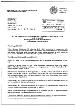 Download Bando - Fisppa - Universit&agrave; degli Studi di Padova