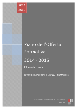 P.O.F. 2014 - 2015 - iclestizza