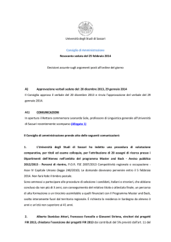 Consiglio di Amministrazione del 25 febbraio 2014