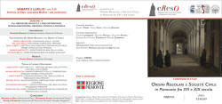 in Piemonte fra XVI e XIX secolo