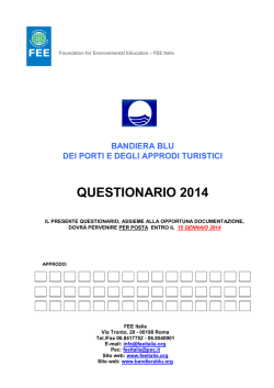 Questionario Approdi 2014