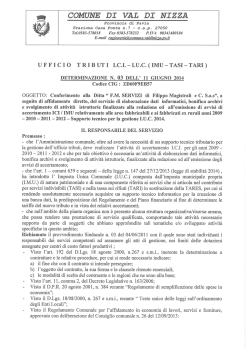 Determina n.03-2014 - Comune di Val di Nizza