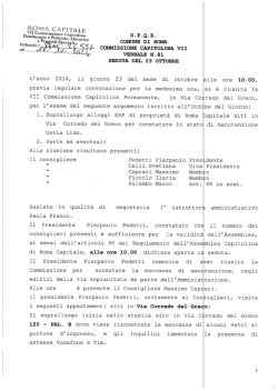 23/10/2014 - Comune di Roma