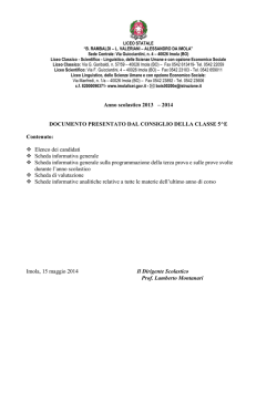 Documento del 15 maggio 5ES