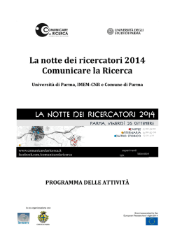 programma - La Notte Dei Ricercatori