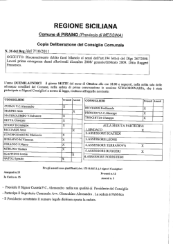 Delibera di Consiglio Comunale n. 36 del 07-10-2011